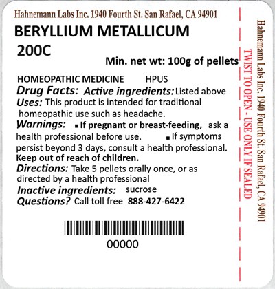 Beryllium Metallicum 200c 100g (Beryllium Metallicum 200c 100g)